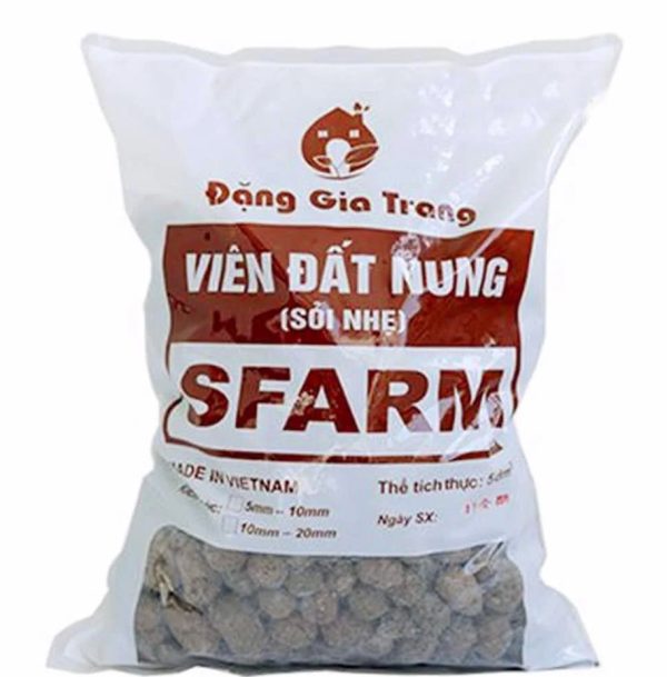 Viên đất nung ( sỏi nhẹ )- Túi 5dm3 ( KT 10-20mm )